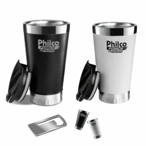 kit 2 copos philco branco e preto