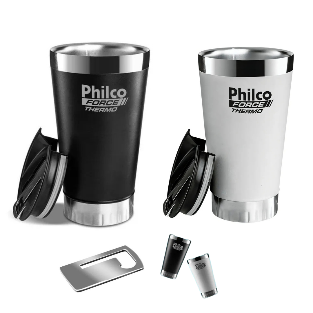 kit 2 copos philco branco e preto kit 2 copos philco branco e preto