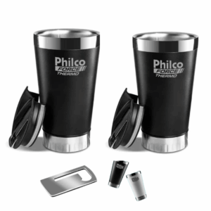 kit 2 copos philco preto