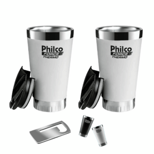 kit 2 copos philco branco
