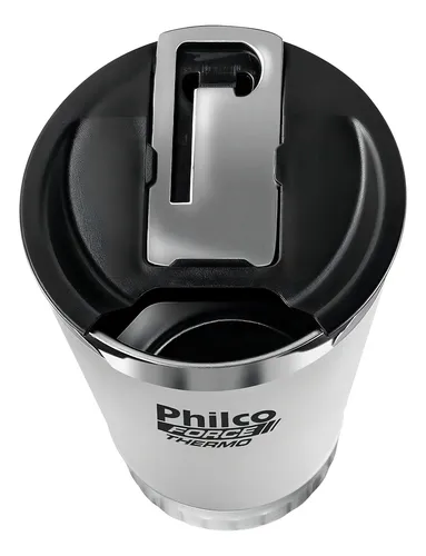 copo térmico philco 475ml inox quente ou frio com tampa vedada – preto ou branco copo térmico philco 475ml inox quente ou frio com tampa vedada – preto ou branco